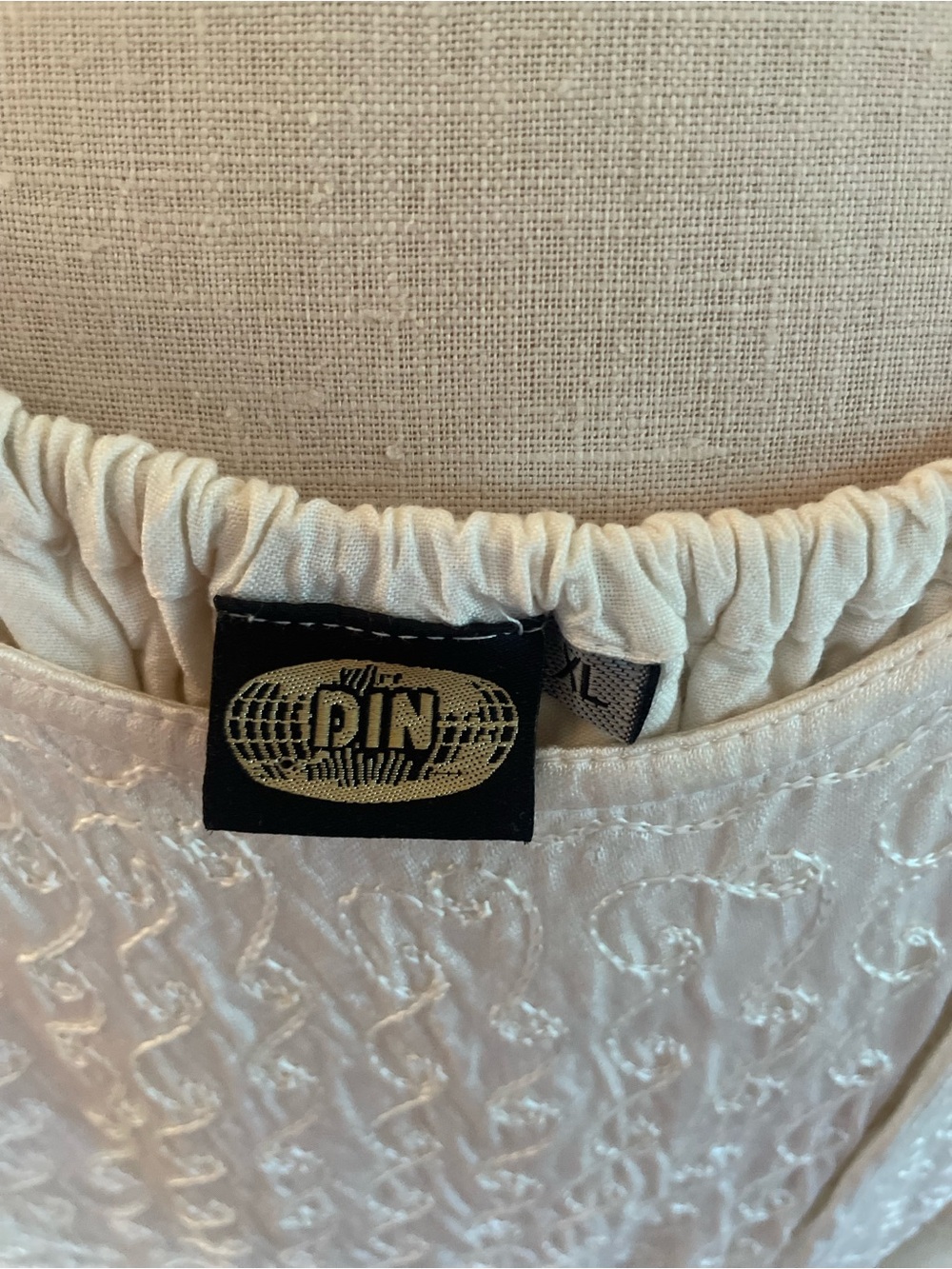 White Sleeveless Lace-Panel Boho Dress - Picture 5 of 5